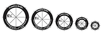 【中古】【インポート品・未当て嵌める】Creative Grids Quilt Ruler Circles (5 Discs with Grips) by Custom Quilts%ｶﾝﾏ% Inc