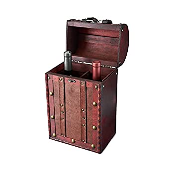 【中古】【輸入品・未使用】Chateau 2 Bottle Antique Wooden Wine Box by Twine by Twine|スカイマーケットプラス