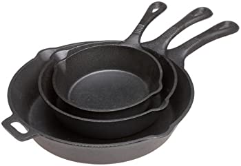 【中古】【輸入品・未使用】Skillet Set - Pre Seasoned 3 Piece Cast Iron set - 6.5%ｶﾝﾏ% 8%ｶﾝﾏ% 10.5 Inches By Old Mountain by Old Mountain