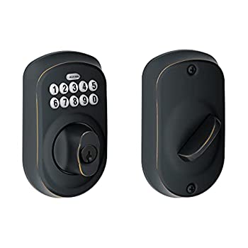 【中古】【輸入品・未使用】Schlage Camelotキーパッドデッドボルト Keypad Deadbolt_Plymouth BE365 PLY 716 1 [並行輸入品]