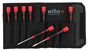 【中古】【輸入品・未使用】Wiha 26596 Nut Driver Set%カンマ% Metric with Precision Soft PicoFinish Handle in Pouch%カンマ% 8 Piece by Wiha|スカイマーケットプラス