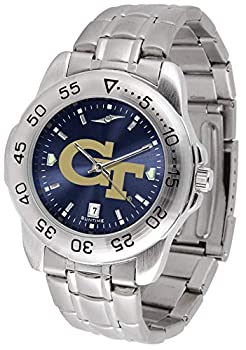【中古】【輸入品・未使用】Georgia Tech イエロージャケット - メンズ スポーツ スチール アノクローム 腕時計|スカイマーケットプラス