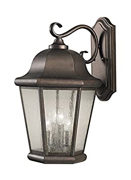 【中古】【輸入品・未使用】Sea Gull Lighting OL5904CB Martinsville 特大 4灯 アウトドアウォールランタン コリントブロンズ