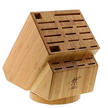 【中古】【輸入品・未使用】Henckels 26-slot Bamboo Swivel Knife Block