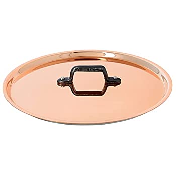 【中古】【輸入品・未使用】(Medium) - INOCUIVRE Copper Stainless Steel Lid 28cm with a cast iron handle