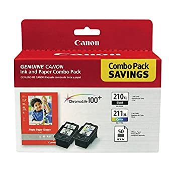 【中古】【インポート品・未当てはめる】Canon PG-210 XL CL-211 XL and 4-Inch x 6-Inch - 50 Sheets [並行輸入品]