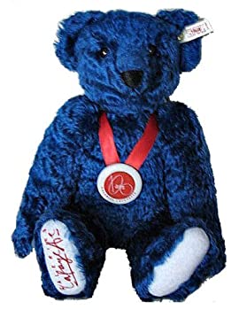 【中古】【インポート品・未当てはめる】シュタイフ(Steiff) テディベア フランス共和国制限事項1500体 ギャラリーラファイエット100周年不死化ベア 1996年 青碧38糎