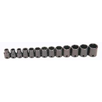 【中古】【輸入品・未使用】Williams MS - 2???13h 13-piece 3?/ 8インチドライブメトリックShallow 6?Point Impact Socket Set