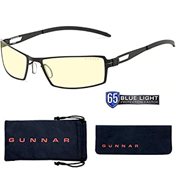 【中古】【輸入品・未使用】Gunnar Sheadog Onyx/Amber Advanced Gaming Glasses with Adjustable Silicone Nose Pads [並行輸入品]
