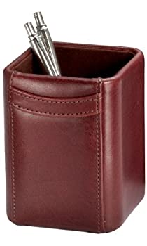 【中古】【輸入品・未使用】Dacasso Mocha Leather Pencil Cup by Dacasso