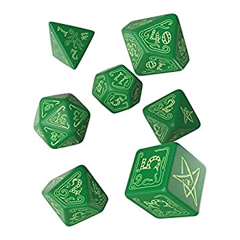 【中古】【輸入品・未使用】Call of Cthulhu Official CoC Dice Set (コールオブクトゥルフ ダイスセット ブラック＆グリーン) [正規輸入品]｜スカイマーケットプラス