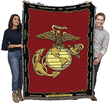 【中古】【輸入品・未使用】Marine Corps - 70 x 54 Blanket/Throw|スカイマーケットプラス