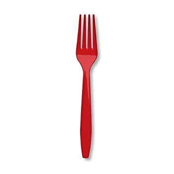 【中古】【輸入品・未使用】Classic Red (Red) Forks クラシックレッド（赤）フォーク♪ハロウィン♪クリスマス♪
