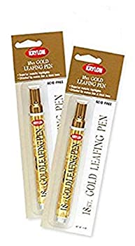【中古】【インポート品・未当て嵌める】18 Kt. Gold Leafing Pen Provides Beautiful Highlights For Art%ｶﾝﾏ% Craft And Home Projects! (Pkg/2) by Krylon