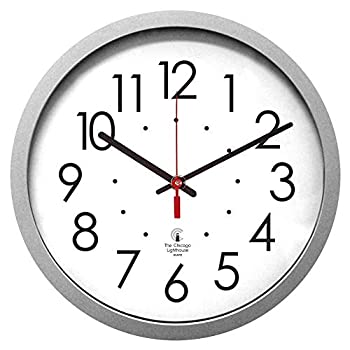 【中古】【輸入品・未使用】Quartz Flat Rim Clock%カンマ% 13-1/4in%カンマ% Silver (並行輸入品)