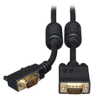 【中古】【輸入品・未使用】Tripplite P502-006-RA-6フィートRGB同軸とライトアングルMモニターケーブルにSVGA / VGAのHD15M [並行輸入品]