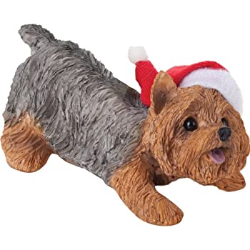 【中古】【輸入品・未使用】Sandicast Yorkshire Terrier with Santa Hat Christmas Ornament｜スカイマーケットプラス