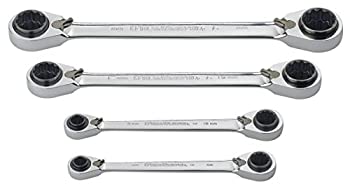 【中古】【インポート品・未当て嵌める】GEARWRENCH 12角QuadBoxラチェットレンチ4点仕掛ける 85215 [並行輸入品]