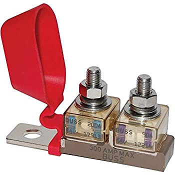 【中古】【輸入品・未使用】Blue Sea Systems #2151 Terminal Fuse Block - Dual Stud. For DC fuses from 30-300 Amps｜スカイマーケットプラス