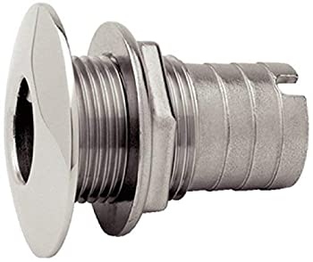 【中古】【輸入品・未使用】Attwood Marine Through-hulls 66545-3 ステンレススチール Barbed Short Straight Thru-Hull 1 1/2インチ シルバー｜スカイマーケットプラス