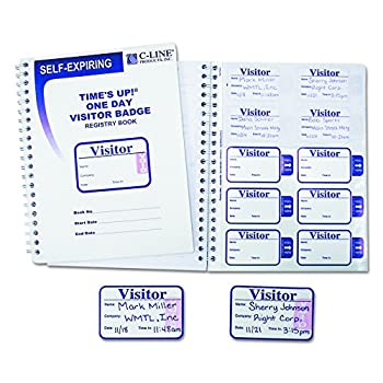 【中古】【輸入品・未使用】Time's Up Self-Expiring Visitor Badges w/Registry Log%ｶﾝﾏ% 2 x 3%ｶﾝﾏ% White%ｶﾝﾏ% 150/Box (並行輸入品)