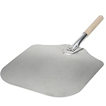 【中古】【インポート品・未当てはめる】勝手もと装置 木製手持ち部分付き添い人軽銀製ピザピール  14-Inch wide 4435