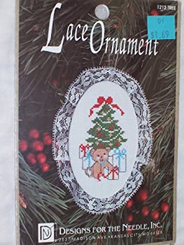 【中古】【輸入品・未使用】Tree Counted Cross Stitch Lace Ornament Kit