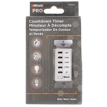 【中古】【輸入品・未使用】Woods 59007WD In-Wall 30-Minute Decora Digital Countdown Timer