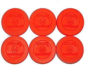 【中古】【輸入品・未使用】Mylec フロアホッケーパック オレンジ (6パック)