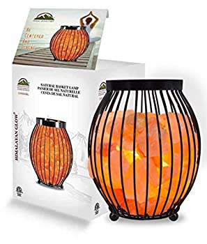 【中古】【輸入品・未使用】Himalayanグロー1345?Ovelスタイルバスケット塩ランプ( 9?lbs ) ETL認定、Himalayan Pink Salt Nightlamp withピンクSalt Rockチャンク、電球、