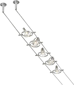 【中古】【インポート品・未当て嵌める】Tiella 800CBL5PN%ｶﾝﾏ% Accent Electronic Low Volt Surface Track Lighting Kits%ｶﾝﾏ% 100 Watts Halogen%ｶﾝﾏ% Nickel by Tech Lighting インテリア・寝具・収納-その他
