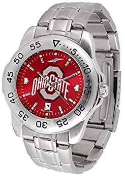 【中古】【インポート品・未当て嵌める】運動競技スチール写真 アノクローム ウオッチ Links Make Watch Adjustable トチノキの州州バックアイズ