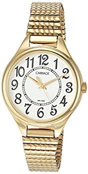 【中古】【輸入品・未使用】Carraige Womens Goldtone Expansion Band Watch｜スカイマーケットプラス