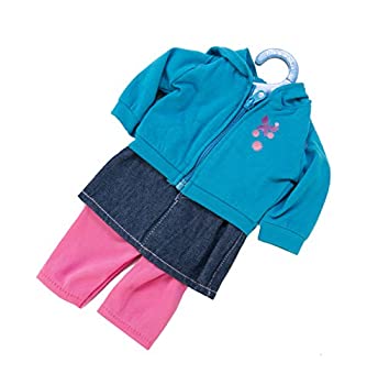 【中古】【インポート品・未当て嵌める】Springfield Collection Casual Outfit-Teal Hoodie%ｶﾝﾏ% Denim Skirt and Pink Pants (並行輸入品)