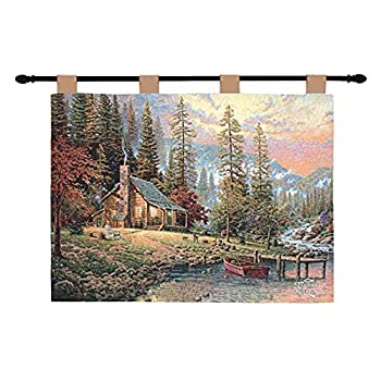 【中古】【輸入品・未使用】Manual Thomas Kinkade 26 X 36-Inch Wall Hanging%ｶﾝﾏ% A Peaceful Retreat by Manual Woodworker [並行輸入品]｜スカイマーケットプラス