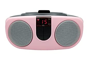 【中古】【インポート品・未当て嵌める】Sylvania SRCD243 Portable CD Player with AM/FM Radio%ｶﾝﾏ% Boombox (Pink) [並行輸入品]