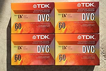 【中古】【インポート品・未当て嵌める】TDK 37140 Life on Record ミニDV磁気テープ 60分資料薬莢 4個風呂敷き包み