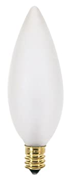 【中古】【輸入品・未使用】Satco A3685 130V Candelabra Base 25-Watt B9.5 Light Bulb%ｶﾝﾏ% Frosted by Satco