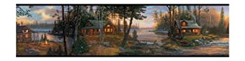 【中古】【輸入品・未使用】York Wallcoverings Lake Forest Lodge Cabin Fever Border Border CH7842BD 1