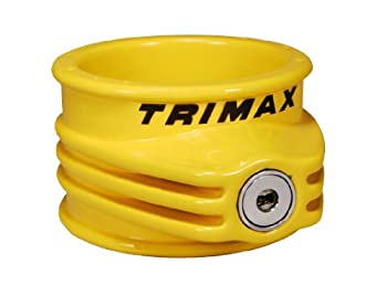 【中古】【輸入品・未使用】Trimax TFW55 ウルトラタフ 第5輪トレーラーロック 1 Pack イエロー TFW55