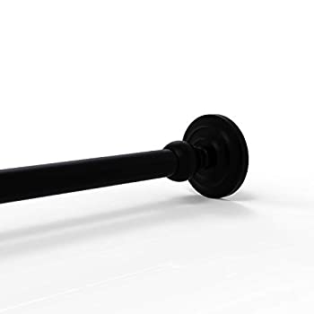 【中古】【インポート品・未当て嵌める】(Matte Black) - Allied Brass Que New Shower Curtain Escutcheon with Finish: Matte Black