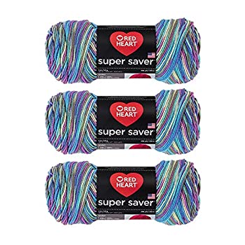 【中古】【輸入品・未使用】Bulk Buy: Red Heart Super Saver Yarn (3-Pack) Monet E300-310 by Red Heart Bulk Buy|スカイマーケットプラス