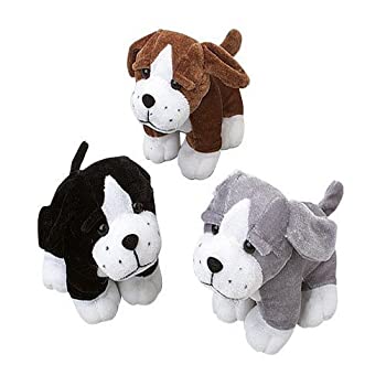 【中古】【輸入品・未使用】Dozen Assorted Color Sitting Puppy Dog Stuffed Plush Animals by US Toy [並行輸入品]｜スカイマーケットプラス