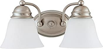 【中古】【インポート品・未当て嵌める】Nuvo 60/3265 2点火装置 エンパイアウォールバニティ、15in、無光沢Ｎｉ/無光沢