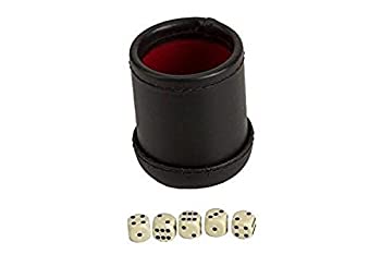 【中古】【輸入品・未使用】[CHH]CHH 4 Deluxe Dice Cup with 5 Standard Dice%ｶﾝﾏ% Black/Cream Color 7812 [並行輸入品]｜スカイマーケットプラス