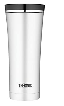 【中古】【輸入品・未使用】Thermos 16-Ounce Vacuum-Insulated Travel Tumbler%ｶﾝﾏ% Stainless Steel　タンブラー　ブラック　450ml