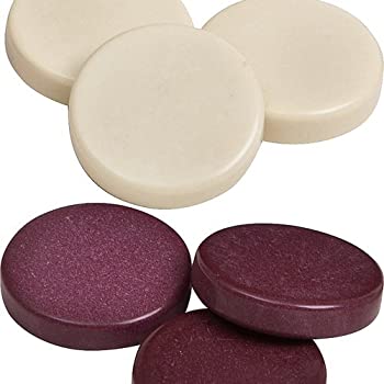 【中古】【輸入品・未使用】(Size: 2.2cm Dia. 0.3cm Thick) - Backgammon Checkers - Maroon 2.2cm