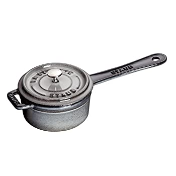 【中古】【インポート品・未当て嵌める】Staub .25クオート 出どころ食麺麭 グラファイトグレー