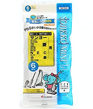 【中古】【輸入品・未使用】アイム 掃除機 紙パック そうじっこ mini サンヨー 三菱 NEC 縦型 ハンディスティックタイプ 掃除機に適応 MC-T065mini 6枚入|スカイマーケットプラス