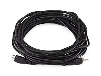 【中古】【輸入品・未使用】Monoprice 100658 25-Feet RCA Plug/Jack M/F Cable%ｶﾝﾏ% Black by Monoprice Inc. [並行輸入品]